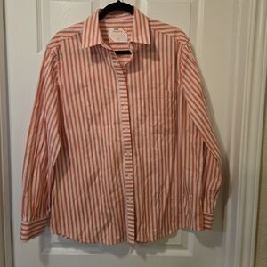 Addison Bay Women's Coral Striped Blouse